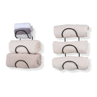 Wall Mounted Wine Bottle Rack in Black