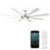 Aura 8 - Blade Indoor/Outdoor Smart Ceiling Fan with Adjustable CCT 2700K-3000K-4000K-5000K LED Light Kit and Remote Control Included, Works With Alexa and iOS or Android App