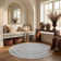 Calidia Floral Light Gray/Cream Area Rug