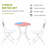 3 Piece Patio Bistro Set Folding Outdoor Furniture With USA