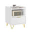 40cm W Manufactured Wood Bedside Table