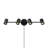26 Inch 4-Light Matte Black Plug-In Track Lighting with Pivoting Track Heads