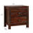 Hibir 2-Drawer Compact Nightstand 24” W Farmhouse Solid Wood Bedside, Rustic Pinewood Premium Style-123297531
