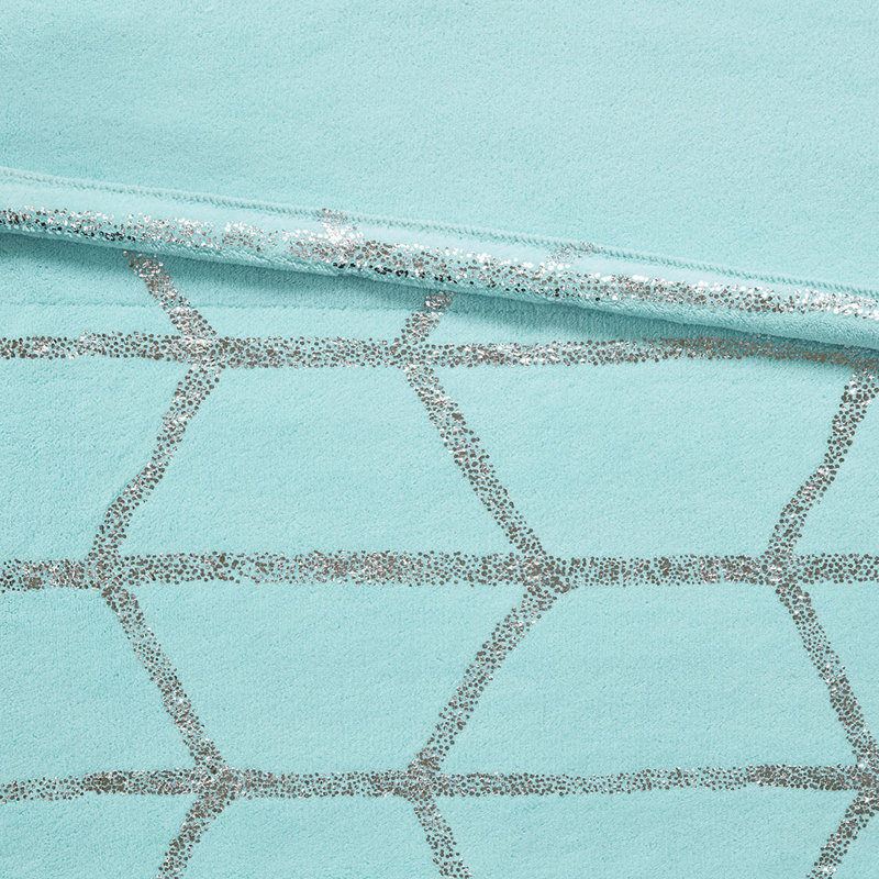 Jeté chauffant Gracie Mills Isabelle, Turquoise