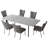 78.7''rectangular Dining Table Set, Modern Kitchen Table Set With Upholstered Dining Chair For Home, Kitchen Dining Room-561554598-561554597