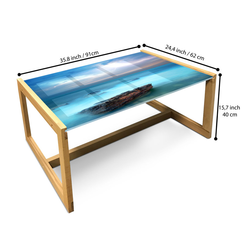 Jamoria Sled Coffee Table, 90cm H x 62cm W x 40cm D