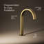 Components Bathroom Sink Spout With Ribbon Design