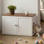Armoire pour litière pour chat, ensemble pour chat super rapide, blanc et brun-522723268