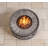 23 inch Outdoor Gas Fire Table with Wine Barrel Look in Terrafab