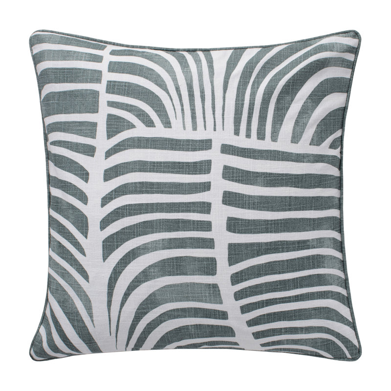 Coussin décoratif Madagascar, 20 po x 20 po, Bleu foncé