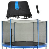 Machrus Upper Bounce Trampoline Enclosure Net, Fits 7.5' Round Frame, Using 6 Straight Poles