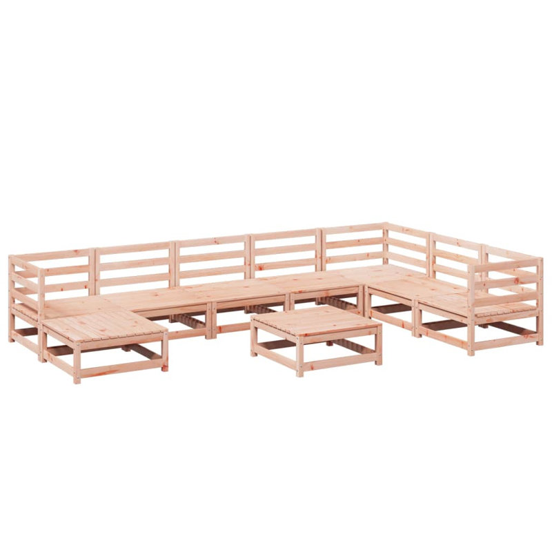 Pennard 70cm Wide U-Shaped Patio Sofa, Natural Douglas