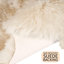 Tapis champagne fait à la main Fraley-652355349