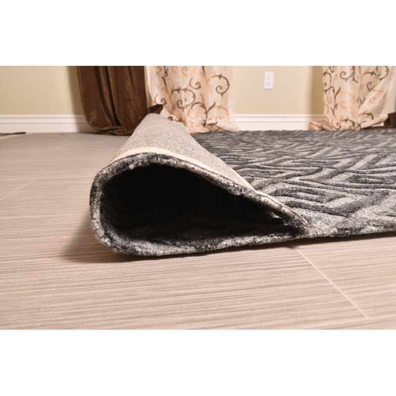 Tapis noué la zone grise à la main Colstrip