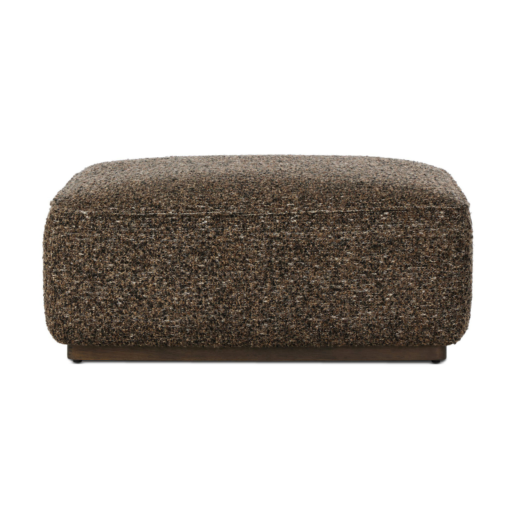 Anastas 36" Square Upholstered Ottoman, Ivan Granite 60% Acrylic/33% Cotton/7% Polyester