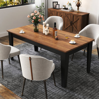 Extendable Kitchen Table, 106.5 In Length, Family Dinners, Style, Finish 106.3 Dining Table For Office And Study, Design, Supports 110.23 Pounds, Part