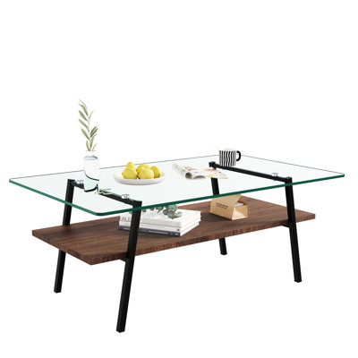 Transparent Tempered Glass Table - Coffee And End Tables, Functional With Tables Glass, Stable Structure