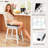 30" Bar Stool Wooden Chair With Contoured Backrest Swivel Padded Seat For Kitchen-1211734210-1238500685-1238500686