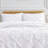 Pinch Pleated, Pintuck Duvet Cover Set with matching shams-227736028-227736027