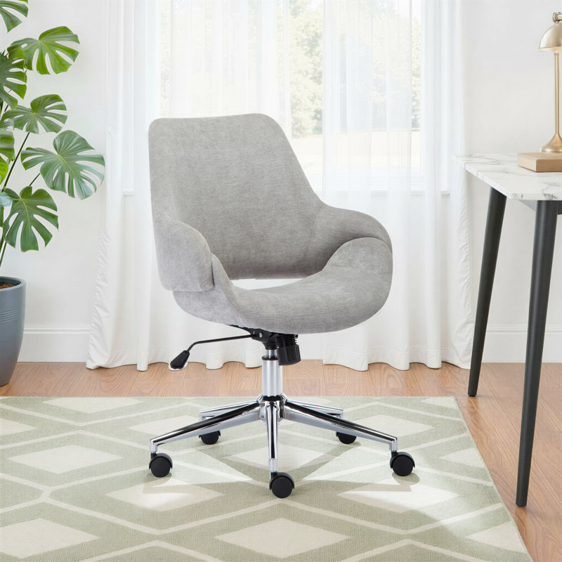 Chaise de bureau pivotante en métal Marden