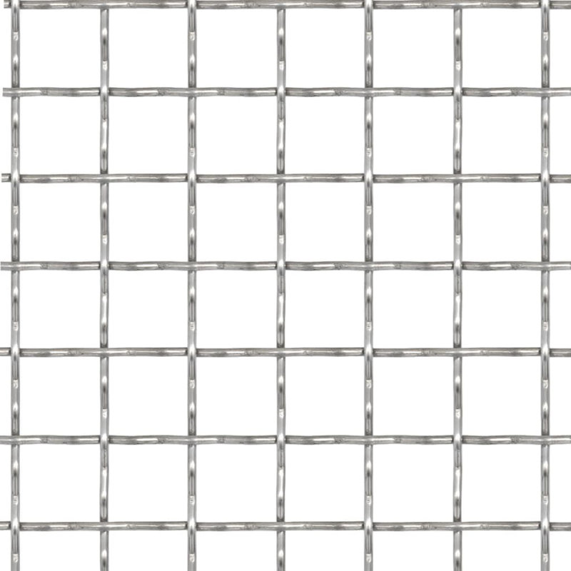 Fil métallique argenté / clôture grillagée, 0,4 po x 0,4 po x 0,1 po