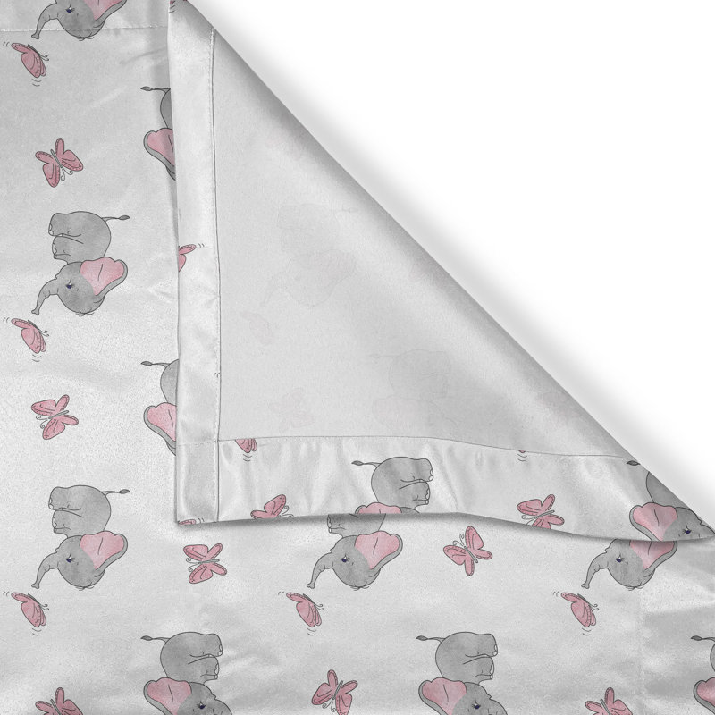 Rustic curtain, baby butterfly, gray pale pink and white