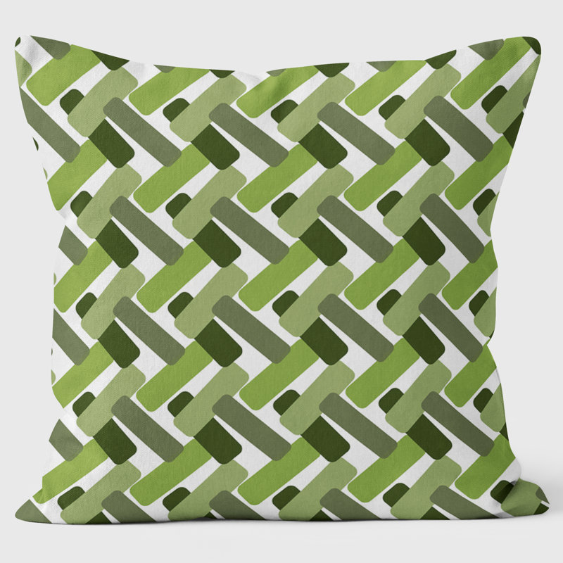Geometric Square Abstract Scatter Cushion with Filling