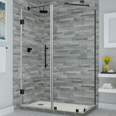 Bromley Frameless 54.25" x 72" Rectangle Hinged Shower Enclosure