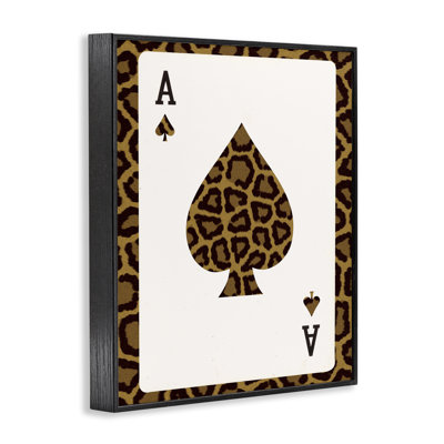 «Ace of Spades Leopard», estampe numérique de Lil 'Rue