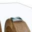 Une table basse rectangulaire moderne et tendance avec un plateau en verre trempé et des pieds en grain de bois. Convient au salon: 47,2 po x 25,4 po x 17,9 po