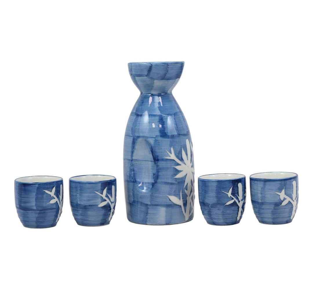 Caryville Ceramic 5 - Piece Beverage Serving Set World Menagerie