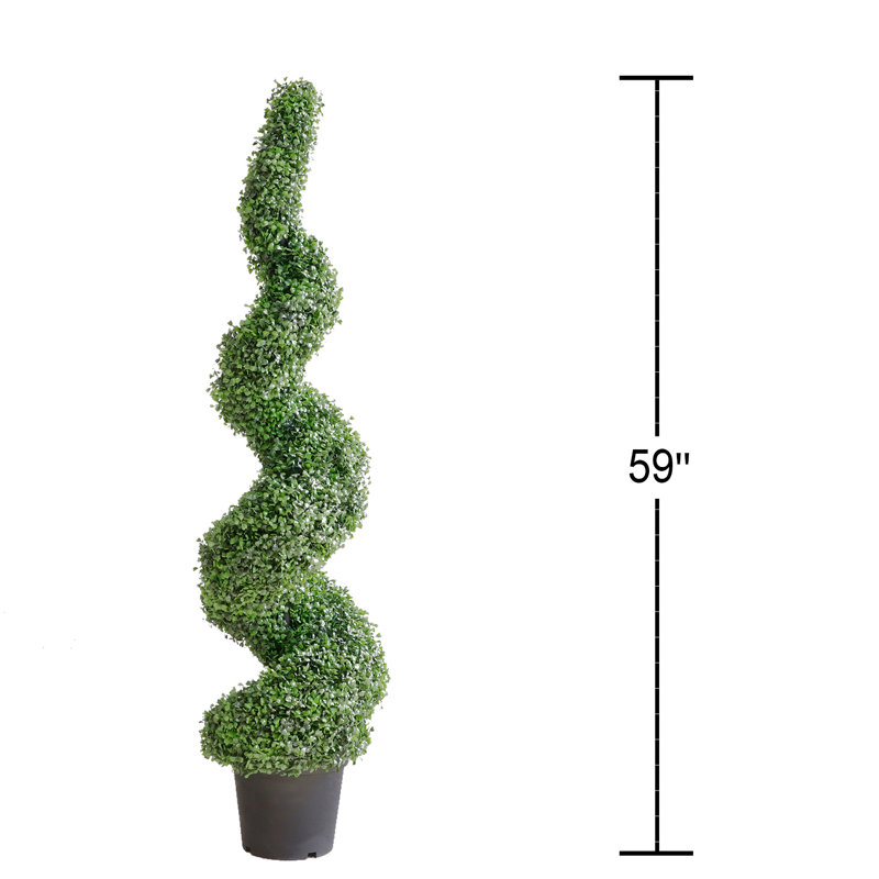 Ensemble de 2 buis artificiels en pot, 59''