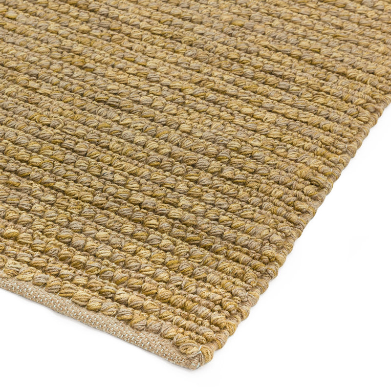 Holladay Jute Hand-Woven Tan Brown Area Rug, Rectangle 120 x 180cm