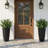 21.7-Inch Tall PE Tapered Planter Pots with Textured Finish-1641781447