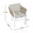 Outdoor Dining Chair Set of 2, Aluminum Frame with Comfortable Cushion, 300lbs Capacity for All-Weather Patio Seating
