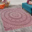 Tapis taupe / blanc mauve-60605291
