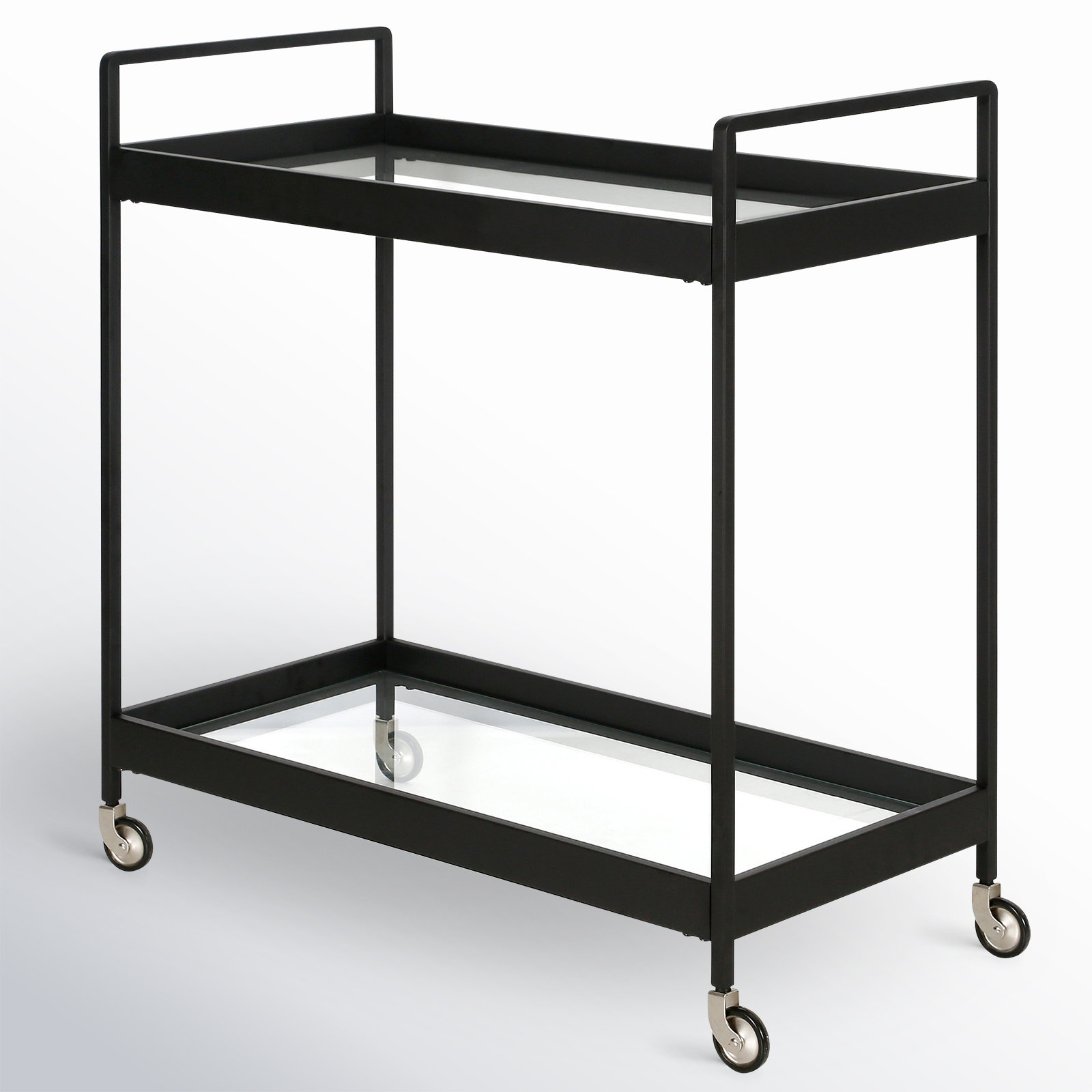 Apprentice Metal Bar Cart, Blackened Bronze