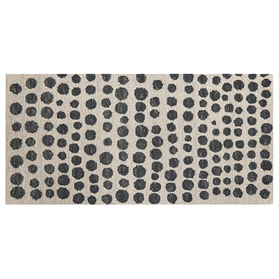 Teppich Havran aus Wolle in Beige/Schwarz