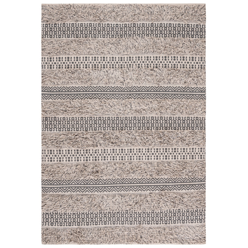 Natura Flat Weave Cotton Southwestern Rug, Rectangle 5' x 8'