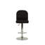 Tabouret de bar en similicuir noir-494749580