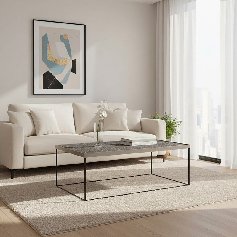 Beric Frame Coffee Table, Silver