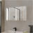 Medicine Cabinet Mansfield, Bathroom, White-145137426