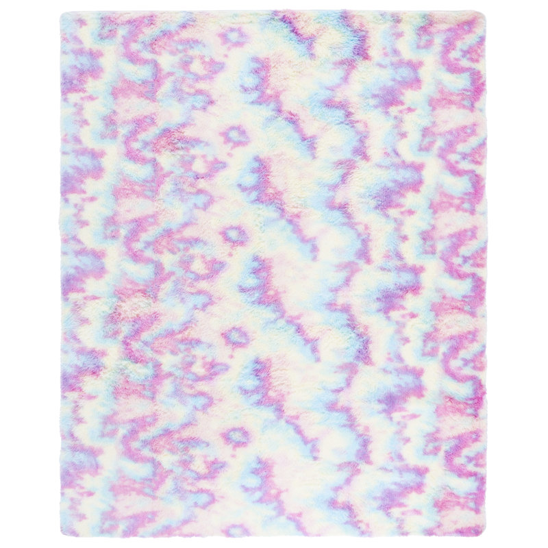 Zariyana Shag Performance Abstract Rug, Rectangle 8' x 10'