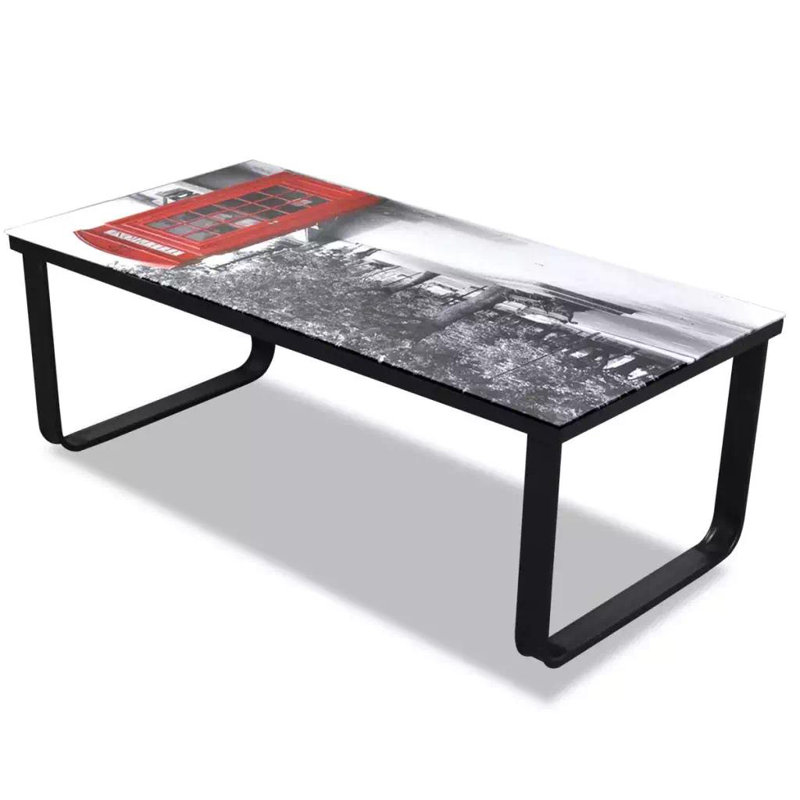 Wieze Coffee Table, Grey/Red