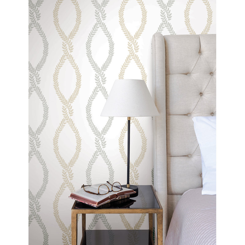 Papier peint Laureat Neutral Vine Trellis, Beige