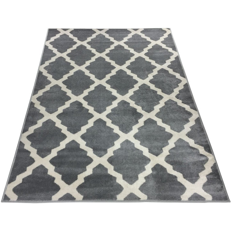 Pisces Geometric Gray Area Rug