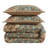 Carmen Taupe Linen Medallion Pattern Classic Modern Rustic Duvet Cover Set-208386109-265557309