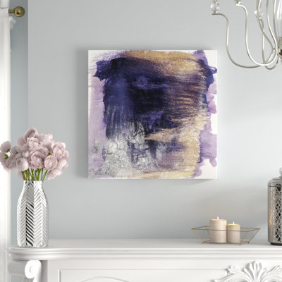 «Abstract Cressida Amethyst Watercolor», reproduction d'art sur toile tendue