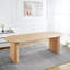 Table extensible, table de salle à manger avec base à double piédestal, table de salle à manger-529817935