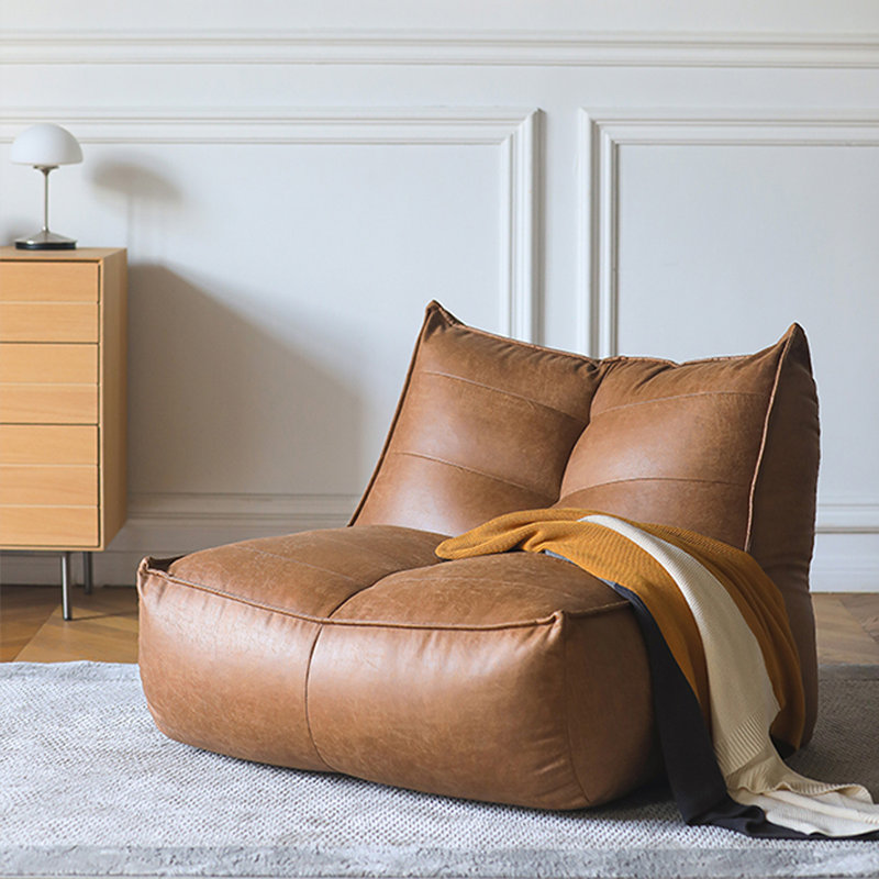 Fauteuil à billes en cuir de style nordique